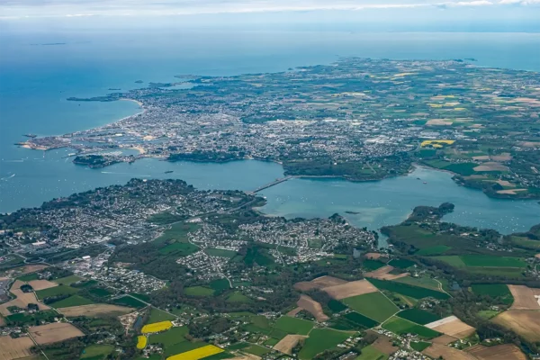 Vue aérienne de DInan