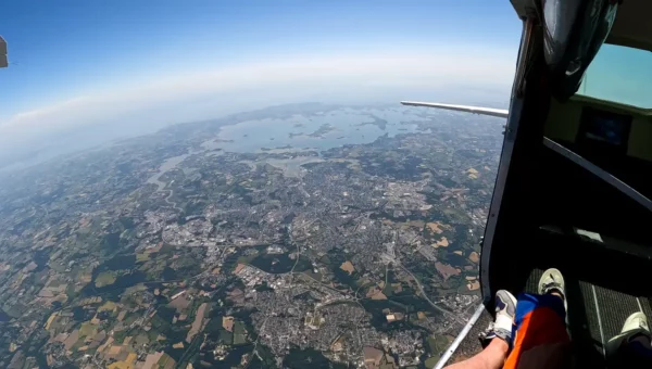 Vue du Golfe du Morbihan depuis l'avion