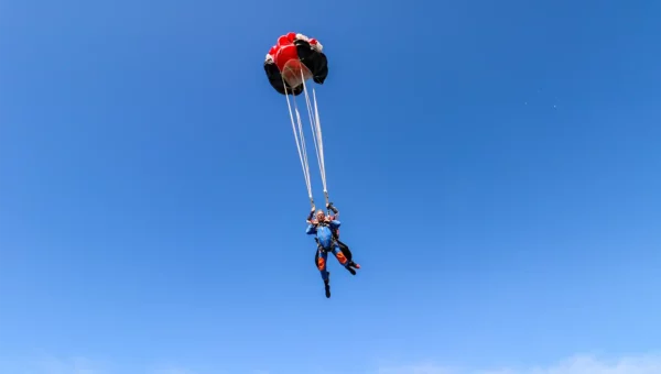 Ouverture voile - Saut en parachute tandem Vannes